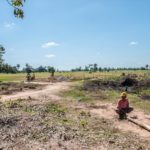 カンボジア小学校建設地の11日目の様子