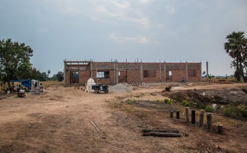 カンボジアの小学校建設予定地42日目の様子