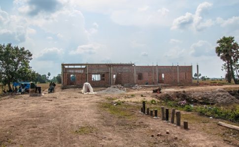 カンボジアの学校建設地47日目の様子