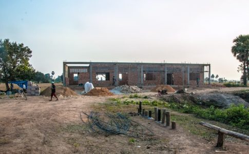 カンボジアの学校建設地58日目の様子