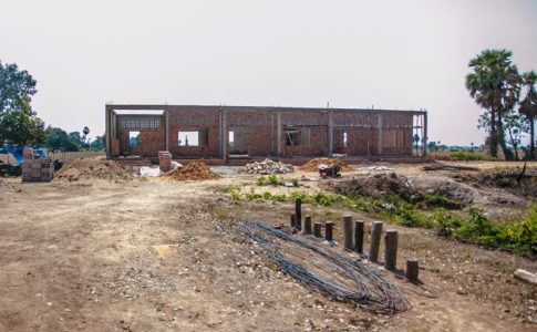 カンボジアの学校建設地61日目の様子