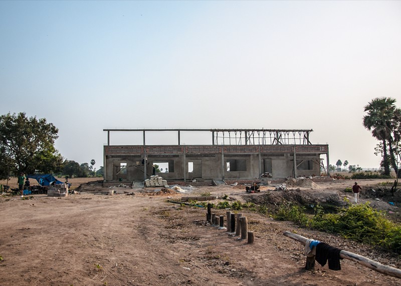 カンボジアの学校建設地73日目の様子