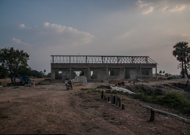 カンボジアの学校建設地76日目の様子