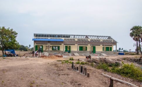 カンボジアの学校建設地92日目の様子