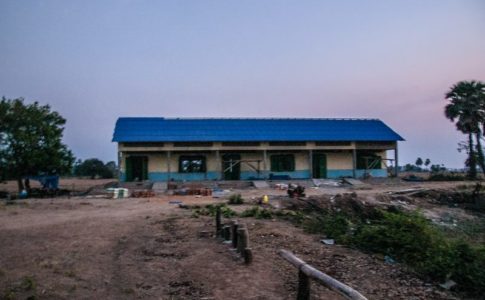 カンボジアの学校建設地98日目の様子