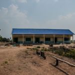 カンボジアの学校建設地完成の日