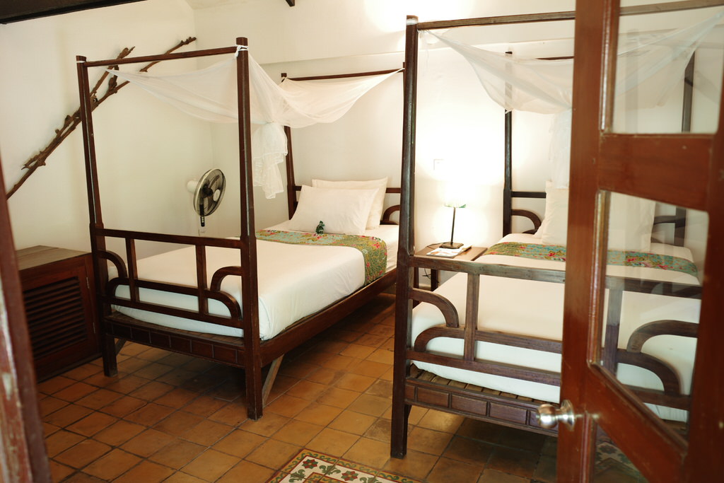 Sambor Village Hotelのベッド